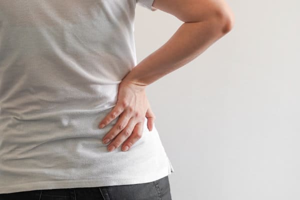 woman with chronic back pain